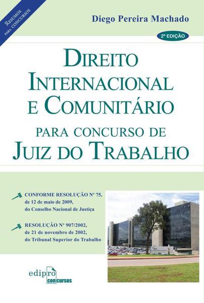 Livro - Direito Internacional e Comunitário para Concursso de Juiz do Trabalho