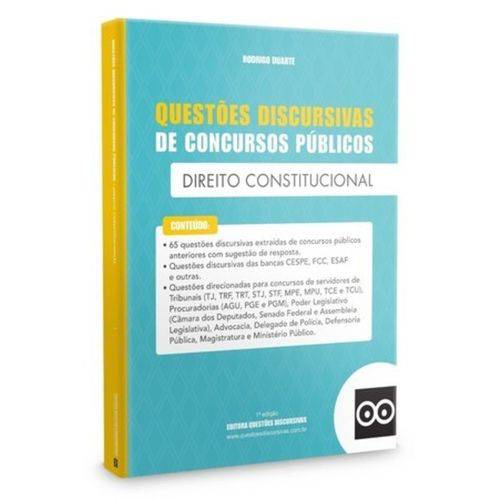 Livro - Discursivas de Direito Constitucional para Concursos