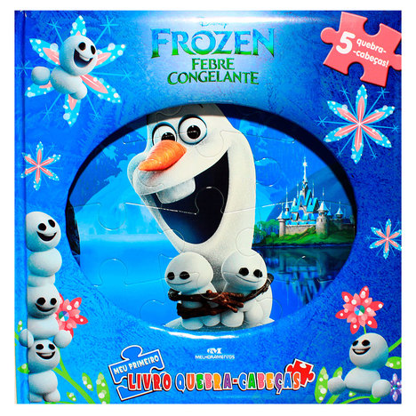 Livro Disney - Frozen - Febre Congelante - Meu Primeiro Quebra-Cabeça - Melhoramentos