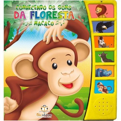 Livro Educativo e Sonoro -" Conhecendo os Sons da Floresta- Macaco"