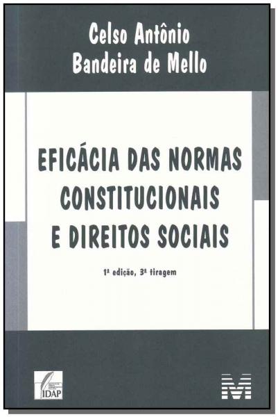 Livro - Eficácia das Normas Constitucionais e Direitos Sociais - 1 Ed./2015