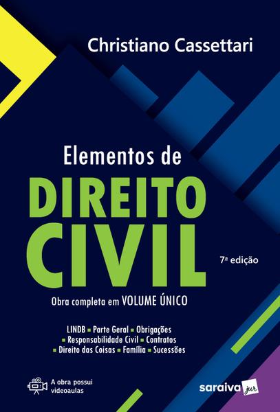 Livro - Elementos de Direito Civil - 7ª Edição de 2018