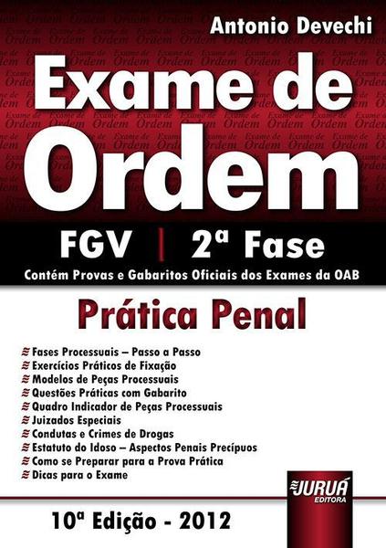 Livro - Exame de Ordem - Prática Penal - FGV - 2ª Fase