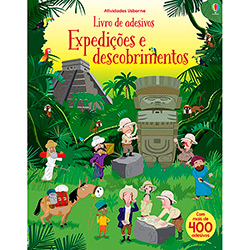 Livro - Expedições e Descobrimentos: Livro de Adesivos