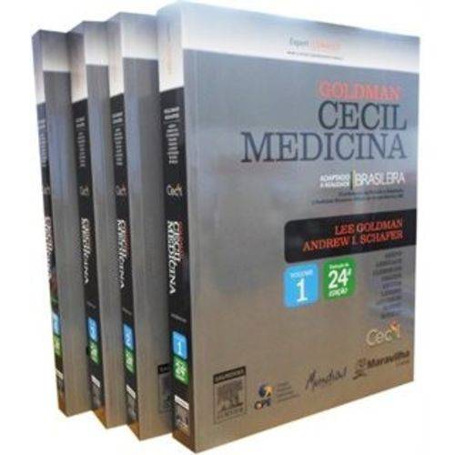 Livro Goldman Cecil Medicina Interna 4 Volumes, 24 Edição, Elsevier