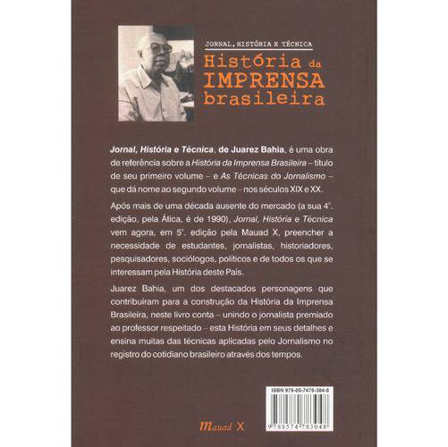 Tudo sobre 'Livro - Historia da Imprensa Brasileira'