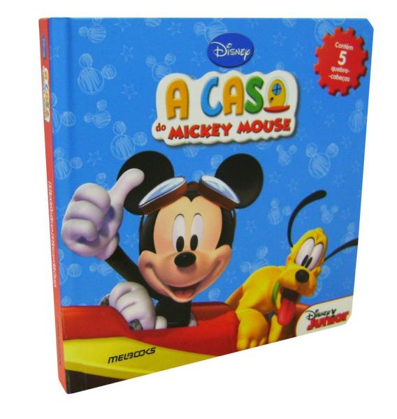Livro - Casa do Mickey Mouse, a Contem 05 Quebra-cabeças - Melbooks