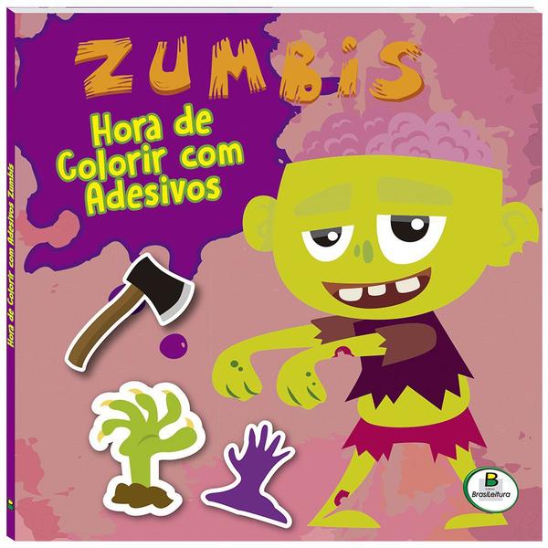 Livro - Hora de Colorir com Adesivos: Zumbis