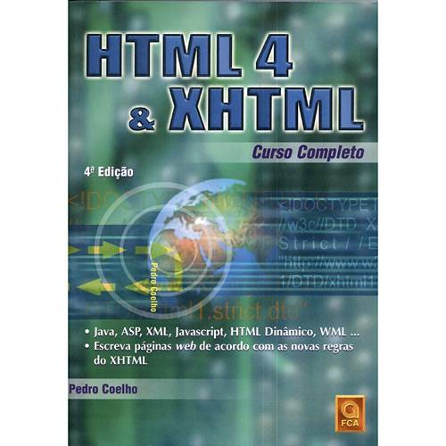 Tudo sobre 'Livro - HTML 4 & XHTML - Curso Completo'
