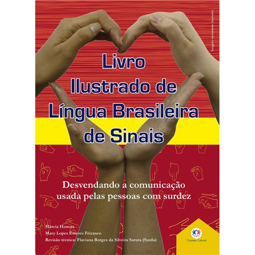 Livro Ilustrado de Lingua Brasileira de Sinais - Vermelho