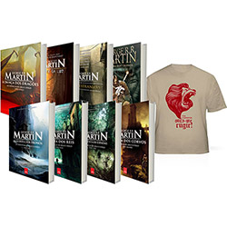 Livro - Kit - Especial Aniversário George R.R. Martin (8 Livros) + Camiseta Lannister