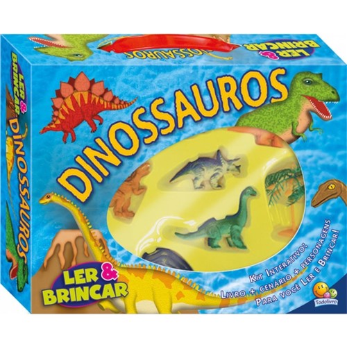 Livro Ler e Brincar Dinossauros