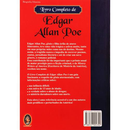 Tudo sobre 'Livro - Livro Completo de Edgar Allan Poe'
