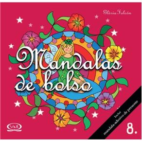 Livro - Mandalas de Bolso - Contem 38 Mandalas, 1 Mandala-adesivo de Presente