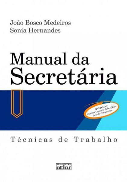 Livro - Manual da Secretária: Técnicas de Trabalho