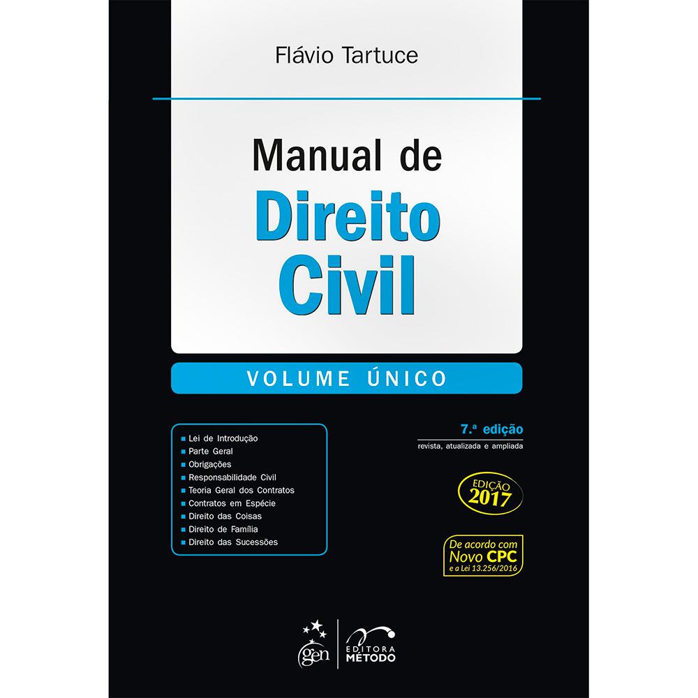 Livro - Manual de Direito Civil (Volume Único)