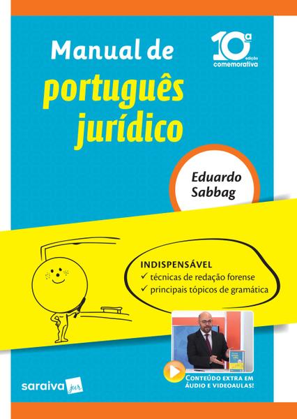 Livro - Manual de Português Jurídico - 10ª Edição de 2018
