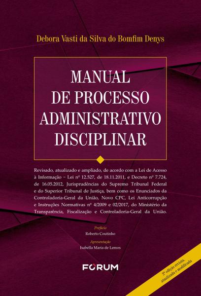 Livro - Manual de Processo Administrativo Disciplinar