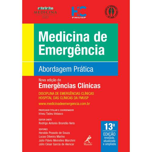 Tudo sobre 'Livro - Medicina de Emergencia - Abordagem Prática - Usp - 2019'