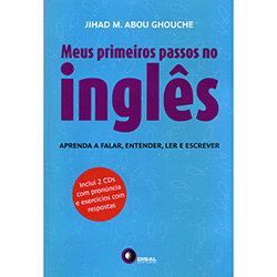 Livro - Meus Primeiros Passos no Inglês - Aprenda a Falar, Entender, Ler e Escrever - com 2 CDS