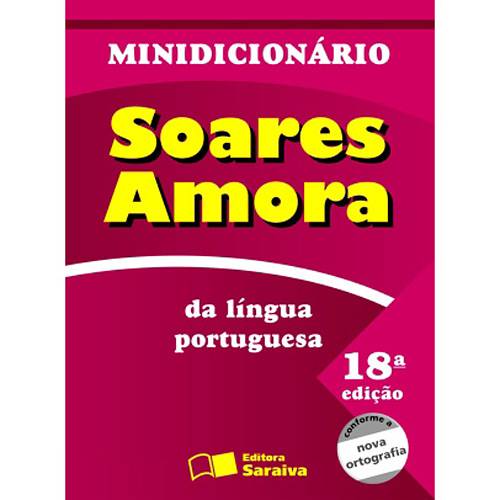 Livro - Minidicionário Soares Amora da Língua Portuguesa