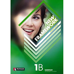 Livro - New Framework 1B: Students Book - Workbook + Audio CD + CD-ROM