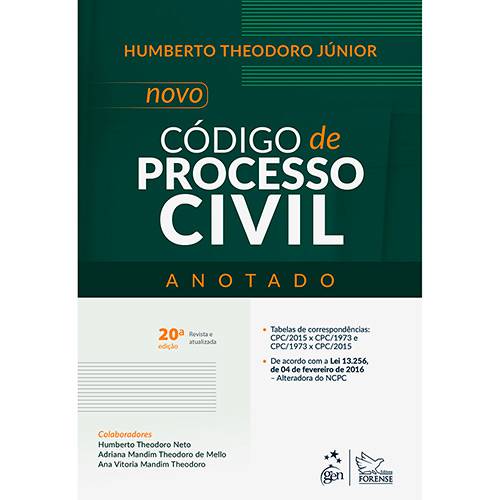 Livro - Novo Código de Processo Civil - Anotado