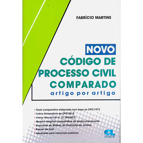 Livro - Novo Código de Processo Civil Comparado