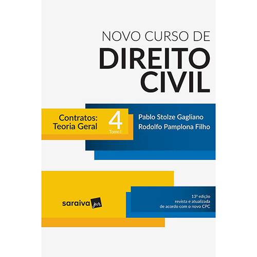 Livro - Novo Curso de Direito Civil 4: Contratos-Teoria Geral ( Tomo I)