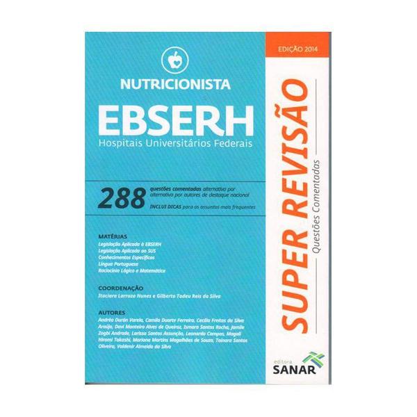 Livro - Nutricionista - EBSERH - 288 Questões Comentadas - Sanar