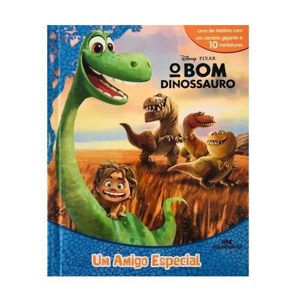 Livro o Bom Dinossauro - um Amigo Especial com 10 Miniaturas - Melhoramentos
