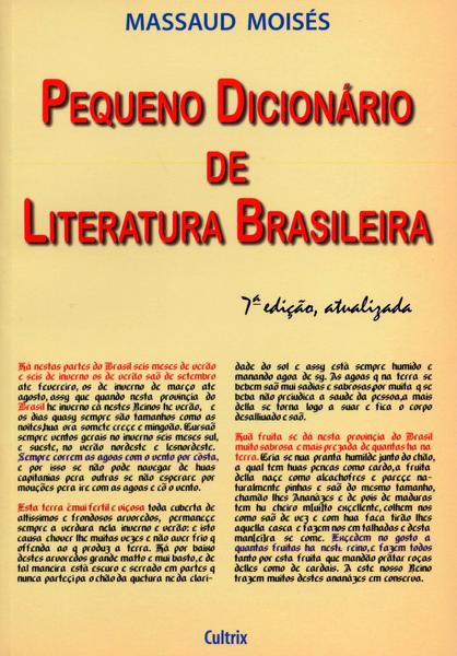 Livro - Pequeno Dicionário de Literatura Brasileira