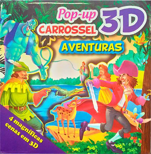 Tudo sobre 'Livro - Pop Up Carrossel 3D - Aventuras'