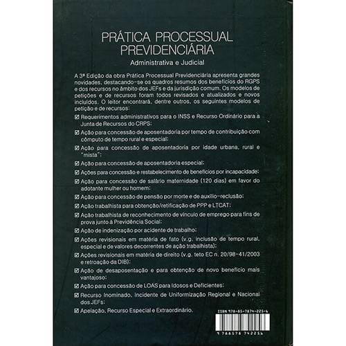 Livro - Prática Processual Previdenciária - Administraiva e Judicial