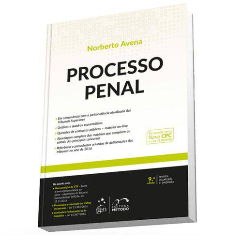 Livro - Processo Penal Esquematizado - Avena