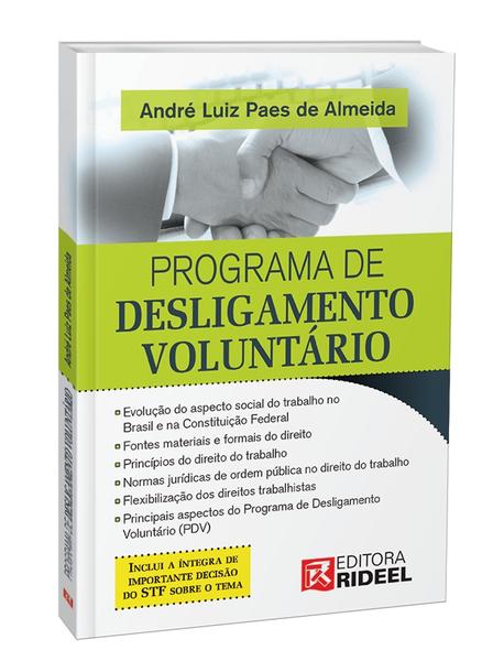 Livro - Programa de Desligamento Voluntário - Almeida - Rideel