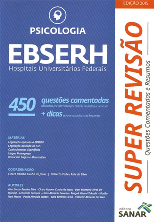 Livro - Psicologia - Ebeserh - 450 Questões Comentadas