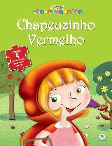 Livro Quebra-Cabeças Chapeuzinho Vermelho para Crianças
