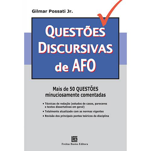Tudo sobre 'Livro - Questões Discursivas de AFO'