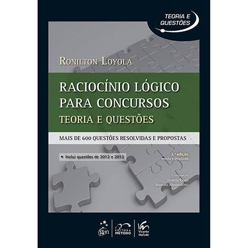 Livro - Raciocínio Lógico para Concursos: Teoria e Questões