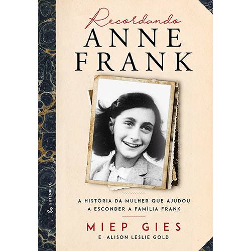 Livro - Recordando Anne Frank