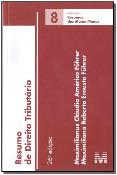 Livro - Resumo (08) Direito Tributário - 26 Ed./2017