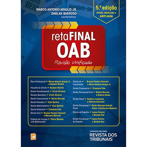 Livro - Reta Final OAB: Revisão Unificada