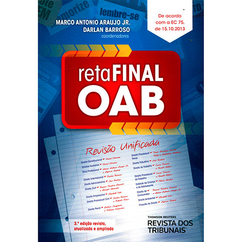 Livro - Reta Final Oab: Revisão Unificada