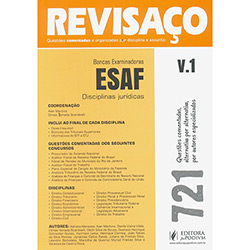 Tudo sobre 'Livro - Revisaço: Bancas Examinadoras Esaf - Disciplinas Jurídicas - Vol. 1'