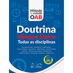 Livro - Série Método de Estudo OAB: Doutrina Volume Único Todas as Disciplinas