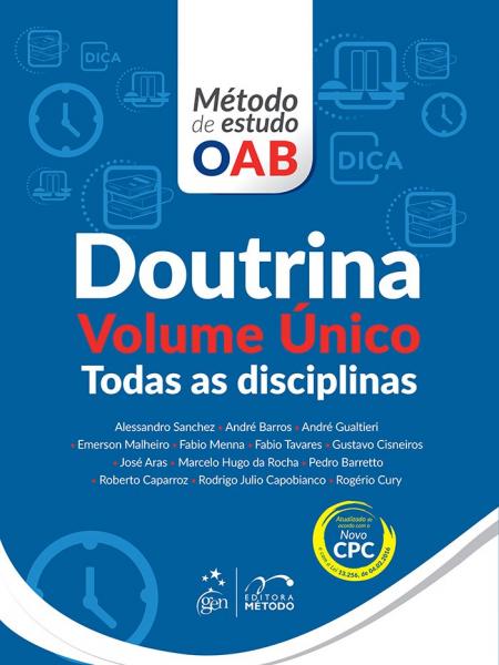 Livro - Série Método de Estudo Oab - Doutrina - Volume Único - Todas as Disciplinas