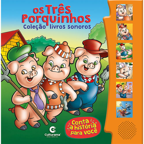Livro Sonoro - os Três Porquinhos - Culturama