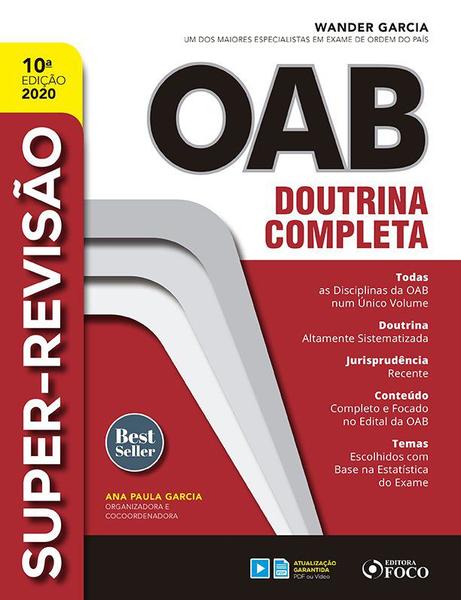 Livro - SUPER-REVISÃO OAB - DOUTRINA COMPLETA - 10ª ED - 2020