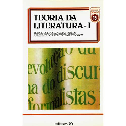 Livro - Teoria da Literatura - I